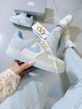 Air Force F1 Premium Branco/Cinza/Azul