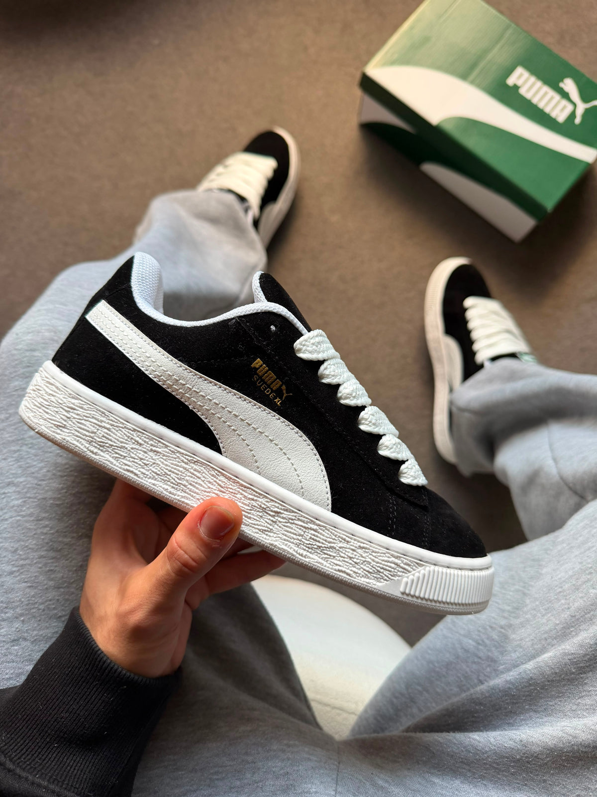 Puma Suede Tradicional Preto/Branco