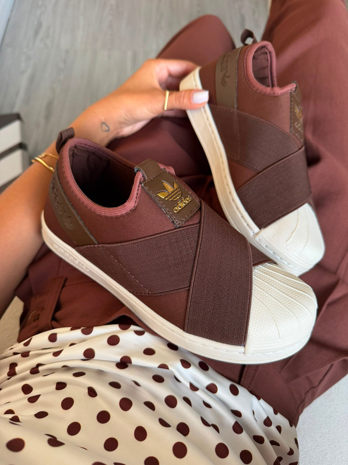 Adidas Slip On Chocolate