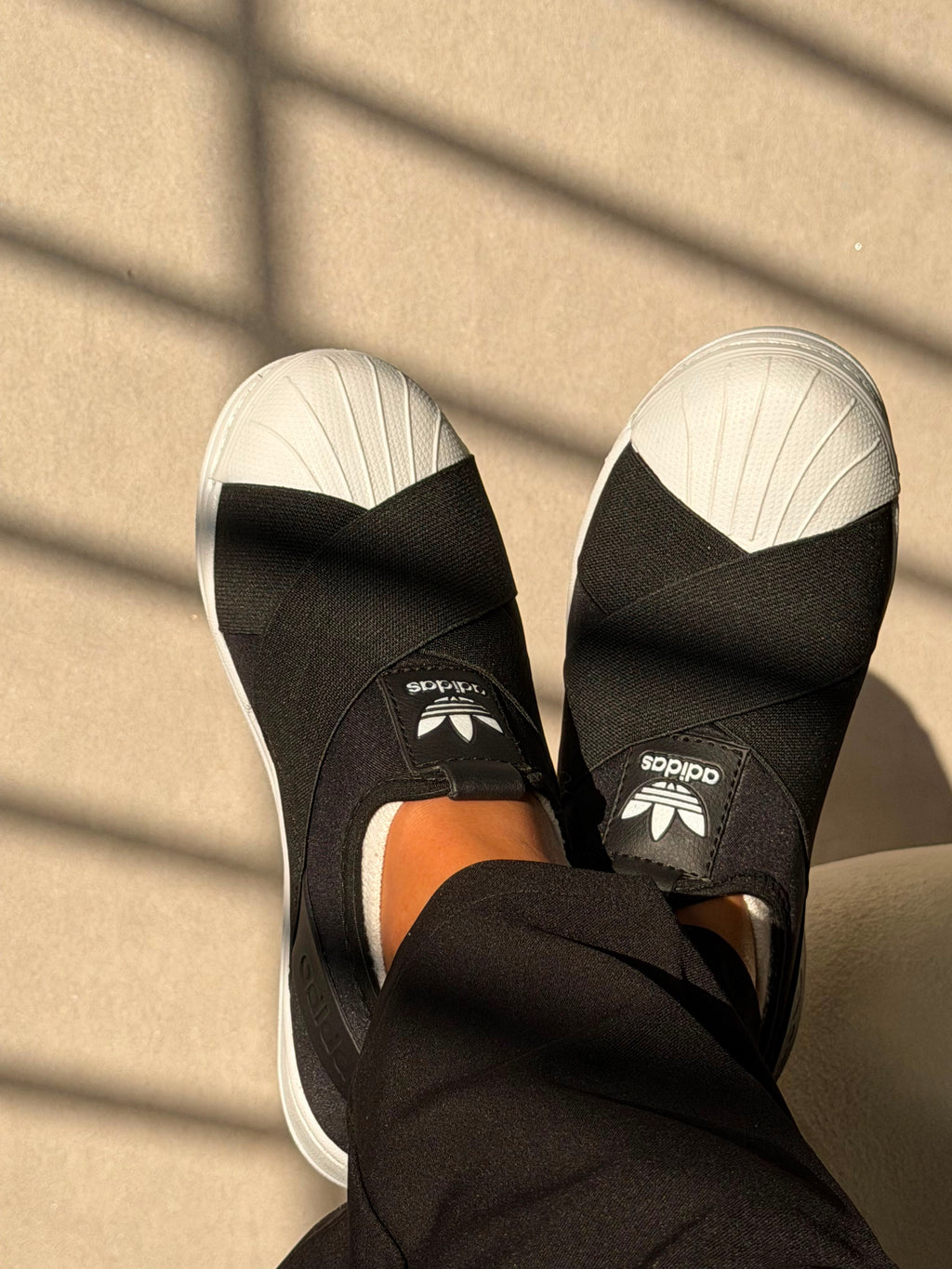 Adidas Slip On Preto/Branco